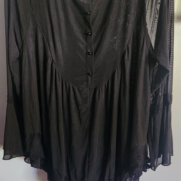 New Whimsigoth Festival Bell sleeve  Lace Top - Picture 4 of 7